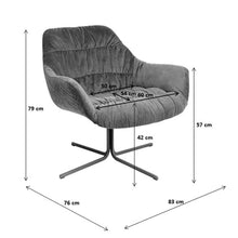 Load image into Gallery viewer, Velvet Swivel Chair
